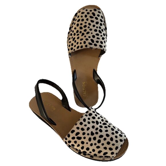 Kenneth Cole Reaction Women's Slingback Sandals Size 6.5 Casual Animal Print - Picture 5 of 12